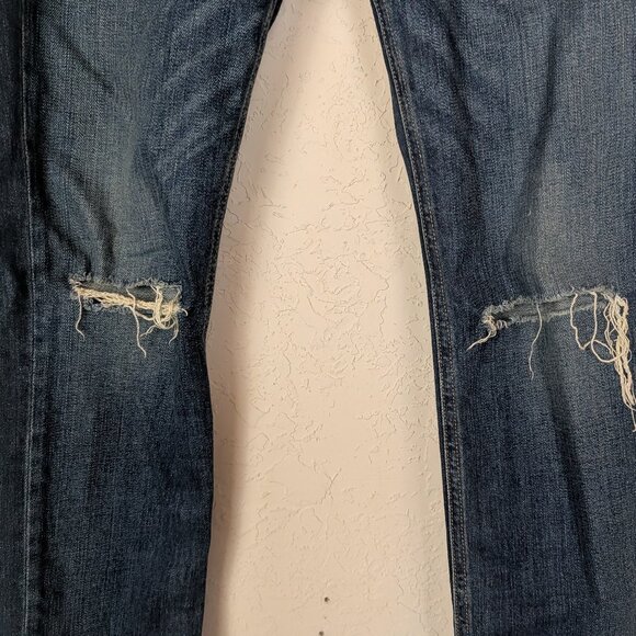 Rag & Bone Dre Relaxed Skinny Boyfriend Torn Knee Tear Jean in Mabel - Picture 4 of 11
